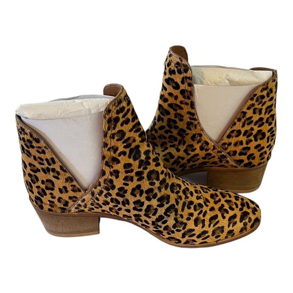 Coconuts By Matisse BECCA Womens Leopard Print Ankle Boots Pull On Size 7M - Picture 9 of 10